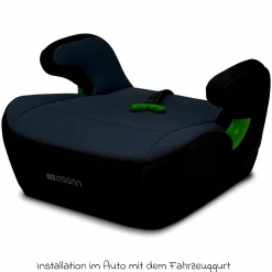Sitzerhöhung Junior Gurtfix i-Size ab 7 Jahre - 12 Jahre (126 cm - 150 cm) nur 2,15 kg leicht - Nero - Kollektion 2025