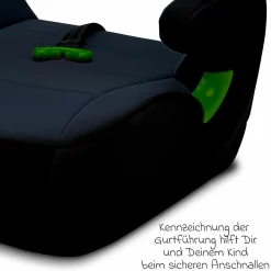 Sitzerhöhung Junior Gurtfix i-Size ab 7 Jahre - 12 Jahre (126 cm - 150 cm) nur 2,15 kg leicht - Nero - Kollektion 2025