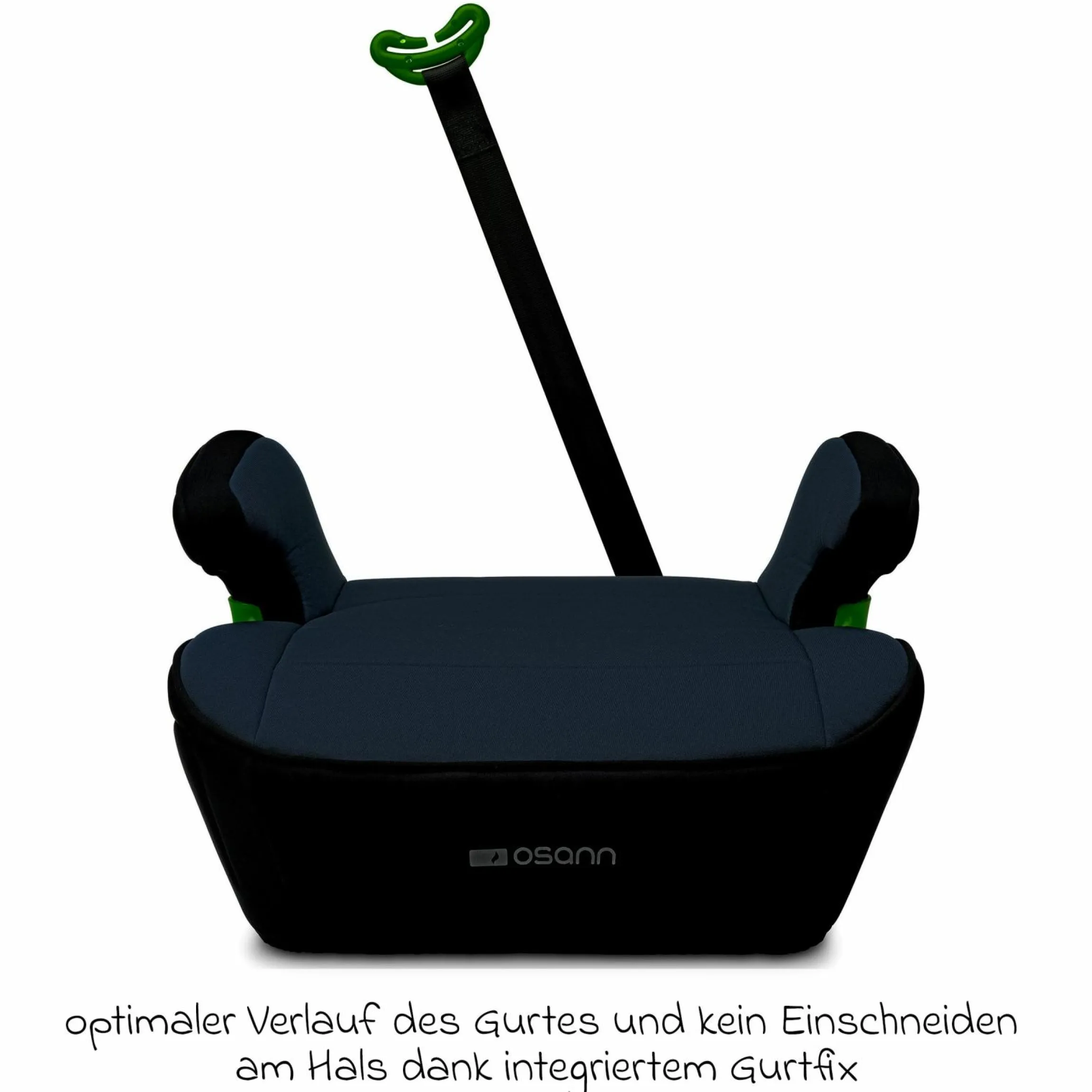 Sitzerhöhung Junior Isofix Gurtfix i-Size ab 7 Jahre - 12 Jahre (126 cm - 150 cm) nur 3,3 kg leicht - Nero - Kollektion 2025