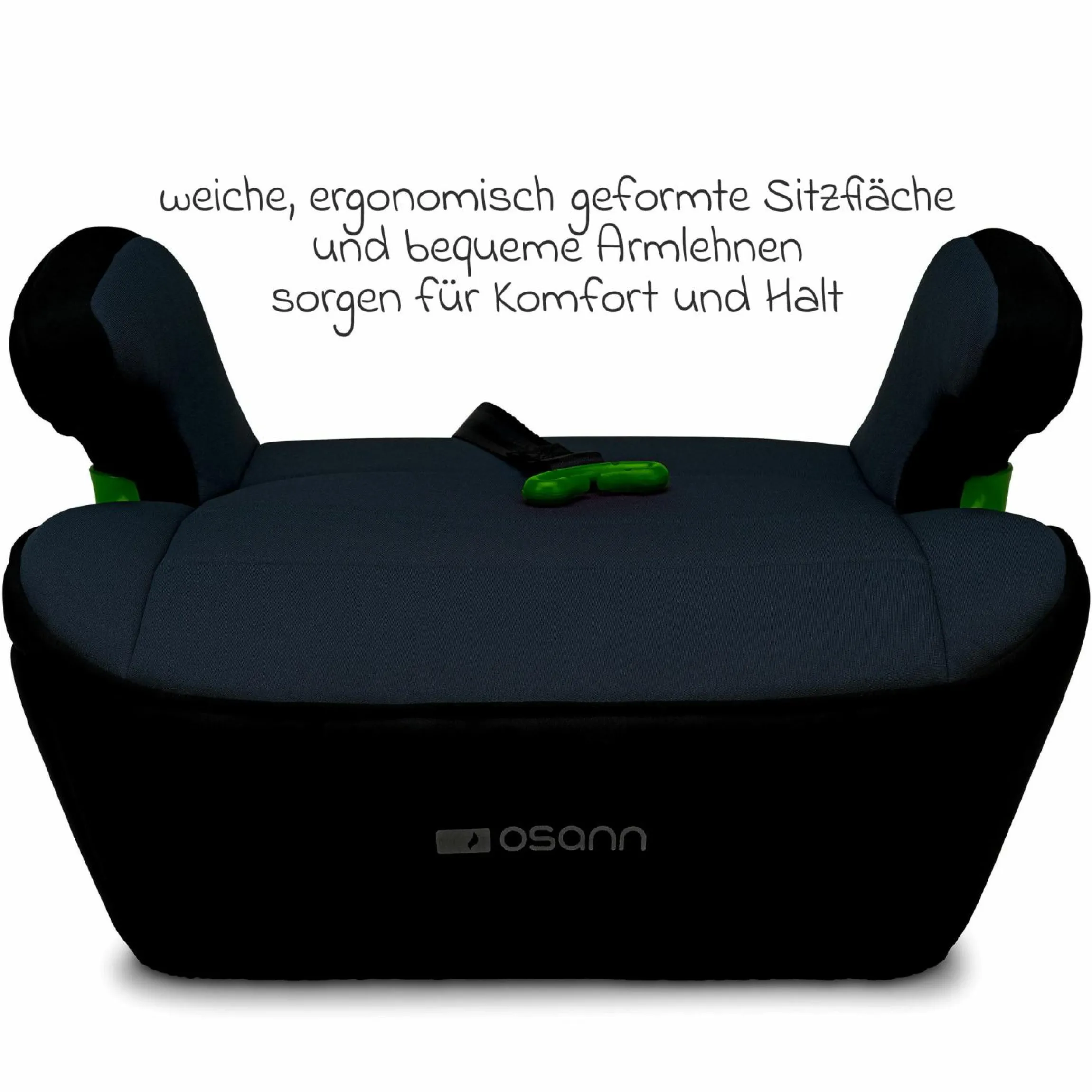 Sitzerhöhung Junior Isofix Gurtfix i-Size ab 7 Jahre - 12 Jahre (126 cm - 150 cm) nur 3,3 kg leicht - Nero - Kollektion 2025