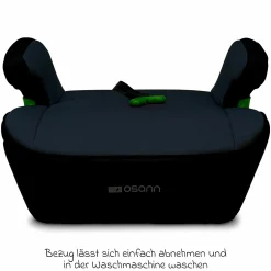 Sitzerhöhung Junior Isofix Gurtfix i-Size ab 7 Jahre - 12 Jahre (126 cm - 150 cm) nur 3,3 kg leicht - Nero - Kollektion 2025