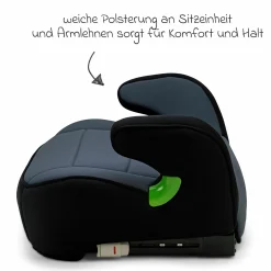 Sitzerhöhung Junior Isofix ab 7 Jahre - 12Jahre (126 cm - 150 cm) inkl. Isofix - Nero - Kollektion 2025