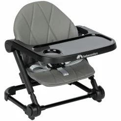 Sitzerhöhung Moly ab 6 Monate bis 15 kg mit abnehmbarem Tablett - Tinted Gray - Kollektion 2025