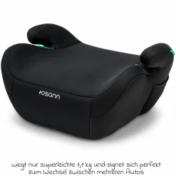 Sitzerhöhung Up i-Size ab 7 Jahre - 12 Jahre (125 cm - 150 cm) nur 2,15 kg leicht - Black - Kollektion 2025