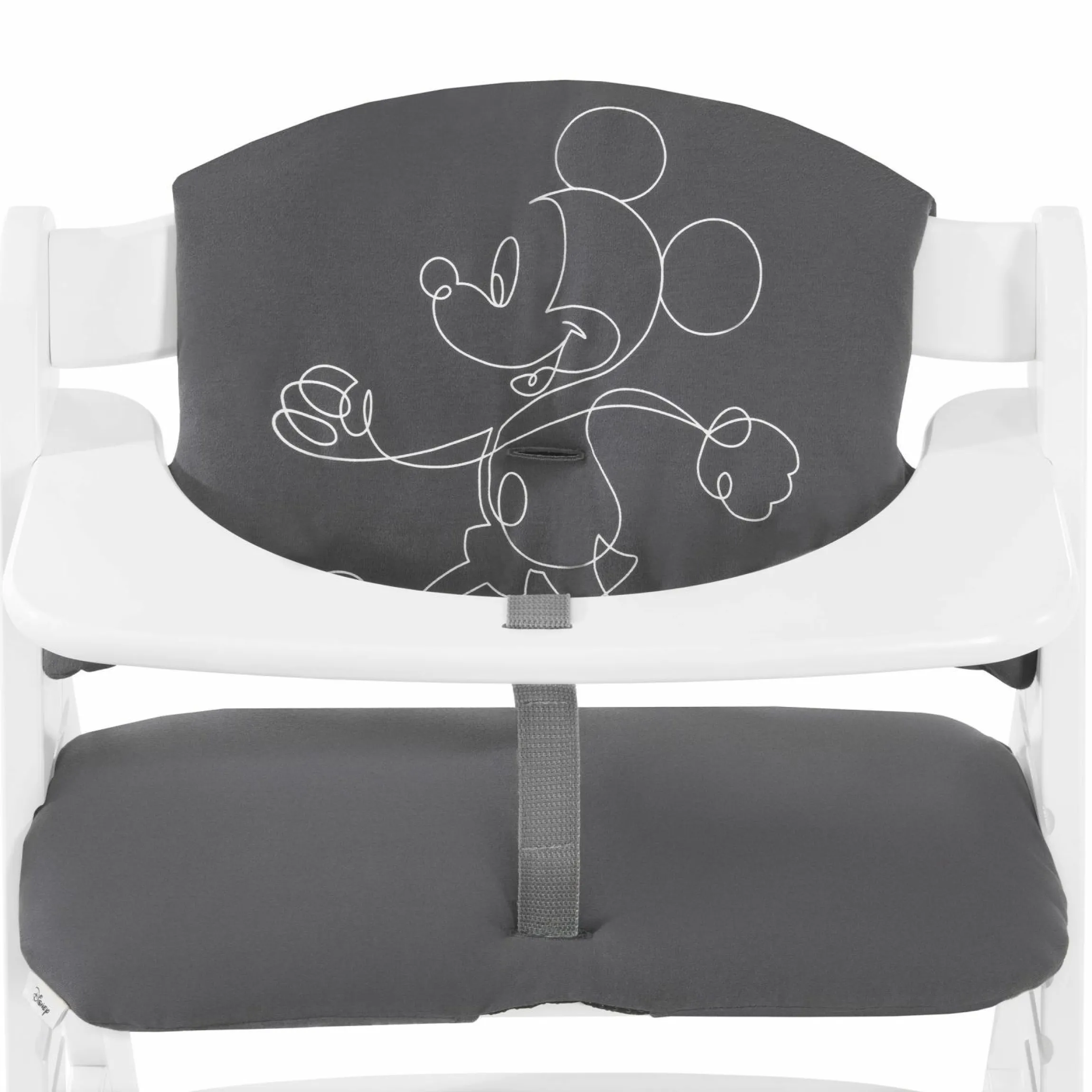 Sitzkissen / Hochstuhlauflage für Alpha Hochstuhl Highchair Pad Select - Disney - Mickey Mouse Anthracite