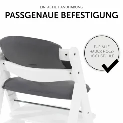 Sitzkissen / Hochstuhlauflage für Alpha Hochstuhl Highchair Pad Select - Disney - Mickey Mouse Anthracite