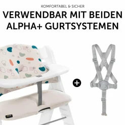 Sitzkissen / Hochstuhlauflage für Alpha Hochstuhl - Highchair Pad Select - Jersey Organic