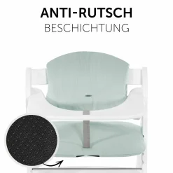 Sitzkissen / Hochstuhlauflage für Alpha Hochstuhl - Highchair Pad Select - Muslin Mint