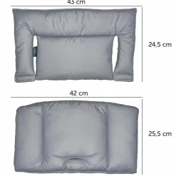 Sitzkissen / Hochstuhlauflage für Stokke Tripp Trapp - beschichtet - Grau