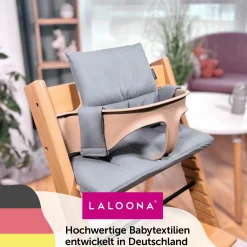 Sitzkissen / Hochstuhlauflage für Stokke Tripp Trapp - beschichtet - Grau