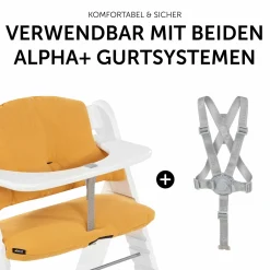 Sitzkissen / Hochstuhlauflage für Alpha Hochstuhl - Highchair Pad Select - Muslin Honey