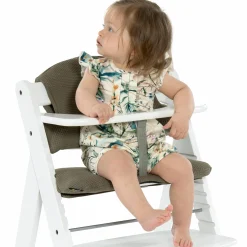 Sitzkissen / Hochstuhlauflage für Alpha Hochstuhl - Highchair Pad Select - Waffle Pique Olive