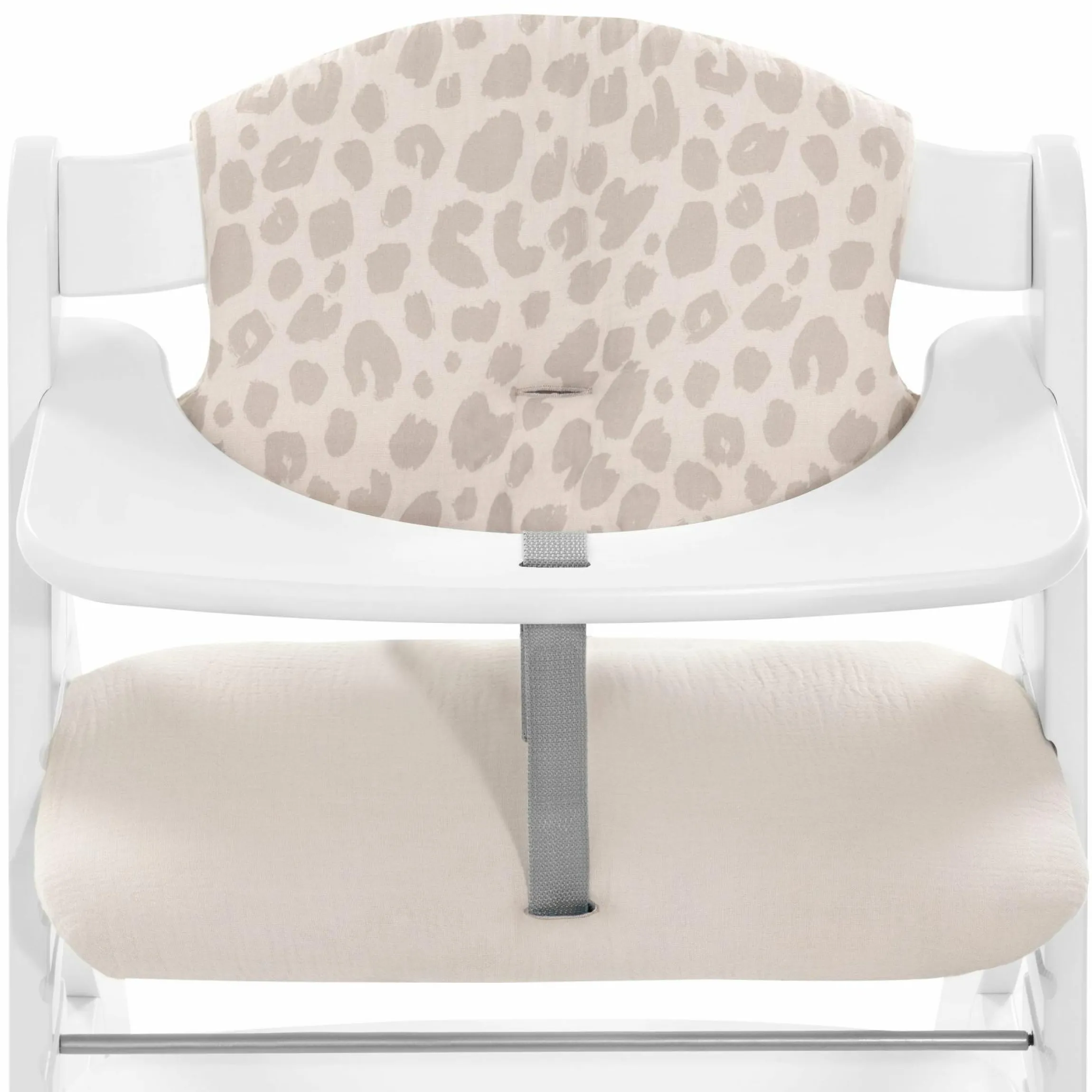 Sitzkissen / Hochstuhlauflage für Alpha Hochstuhl - Highchair Pad Select - Muslin Leo Natural