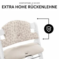 Sitzkissen / Hochstuhlauflage für Alpha Hochstuhl - Highchair Pad Select - Muslin Leo Natural
