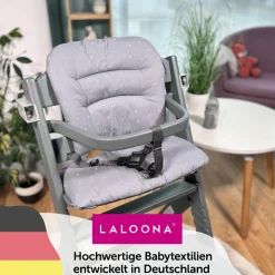 Sitzkissen / Hochstuhlauflage für bebeconfort Timba - Curves - Grau