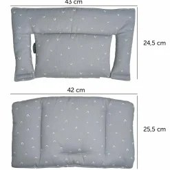 Sitzkissen / Hochstuhlauflage für Stokke Tripp Trapp - Curves - Grau