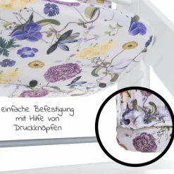 Sitzkissen / Hochstuhlauflage Highchair Pad für Alpha Plus Hochstuhl - Floral Beige