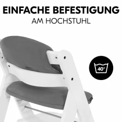 Sitzkissen / Hochstuhlauflage für Alpha, Beta & Arketa Hochstuhl - Highchair Pad Select - Muslin Dark Grey