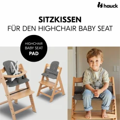 Sitzkissen / Hochstuhlauflage für Highchair Baby Seat - Dark Grey