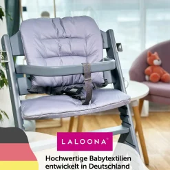 Sitzkissen / Hochstuhlauflage für bebeconfort Timba - beschichtet - Grau