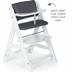 Sitzpolster / Sitzverkleinerer - Deluxe für Alpha Hochstuhl - Grau