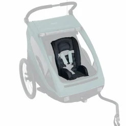 Sitzpolster für Dryk Duo Fahrradanhänger - Bike Trailer Comfort Seat - Black