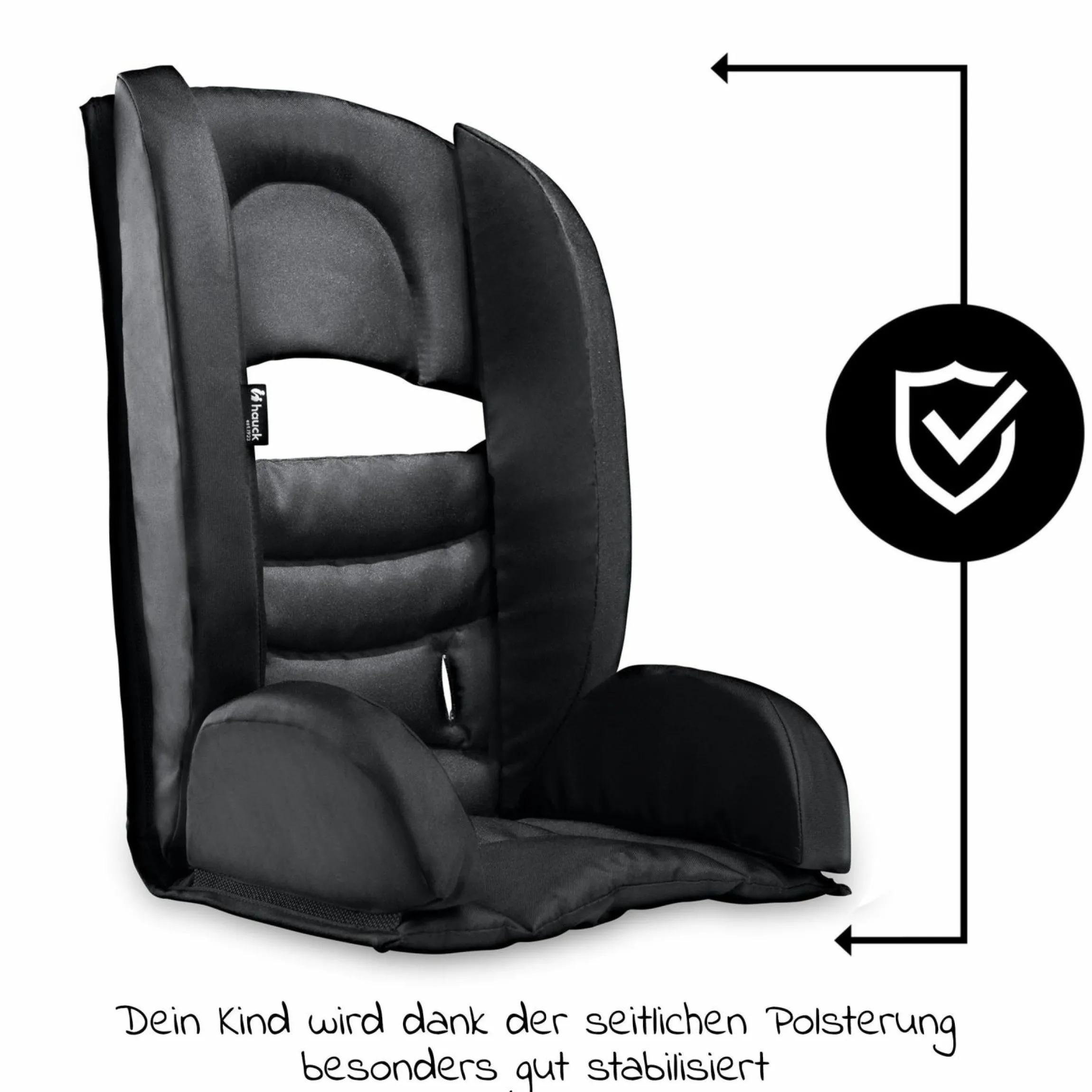 Sitzpolster für Dryk Duo Fahrradanhänger - Bike Trailer Comfort Seat - Black