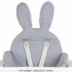 Sitzverkleinerer / Sitzkissen für Hochstühle & Babywippen - universell - Kaninchen - Grau