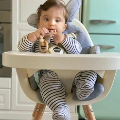 Sitzverkleinerer / Sitzkissen für Hochstühle & Babywippen - universell - Kaninchen - Grau