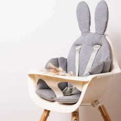 Sitzverkleinerer / Sitzkissen für Hochstühle & Babywippen - universell - Kaninchen - Grau