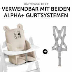 Sitzverkleinerer / Sitzkissen für Alpha Hochstuhl Cosy Select - Disney - Winnie the Pooh Beige