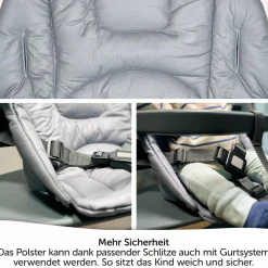 Sitzverkleinerer für bebeconfort Timba Hochstuhl - beschichtet - Grau