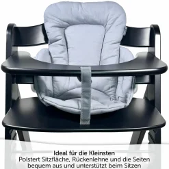 Sitzverkleinerer für Hauck Alpha Hochstuhl - beschichtet - Grau
