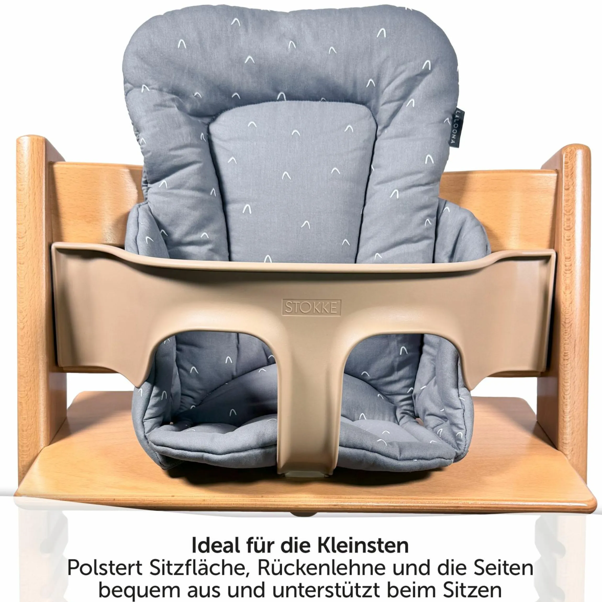 Sitzverkleinerer für Stokke Tripp Trapp Hochstuhl - Curves - Grau