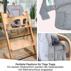 Sitzverkleinerer für Stokke Tripp Trapp Hochstuhl - Curves - Grau