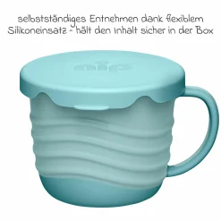Snackbox / Kindertasse 2in1 eat green - Blau