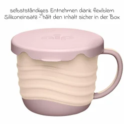 Snackbox / Kindertasse 2in1 eat green - Lila