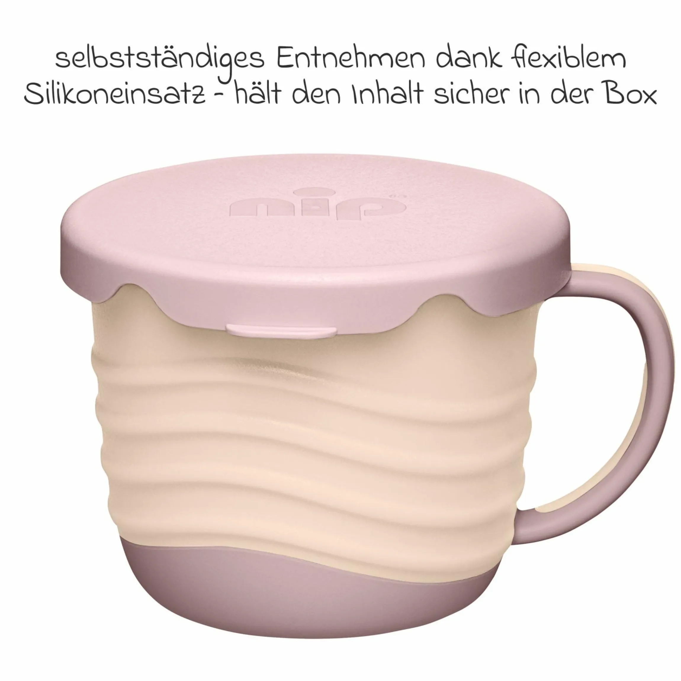 Snackbox / Kindertasse 2in1 eat green - Lila