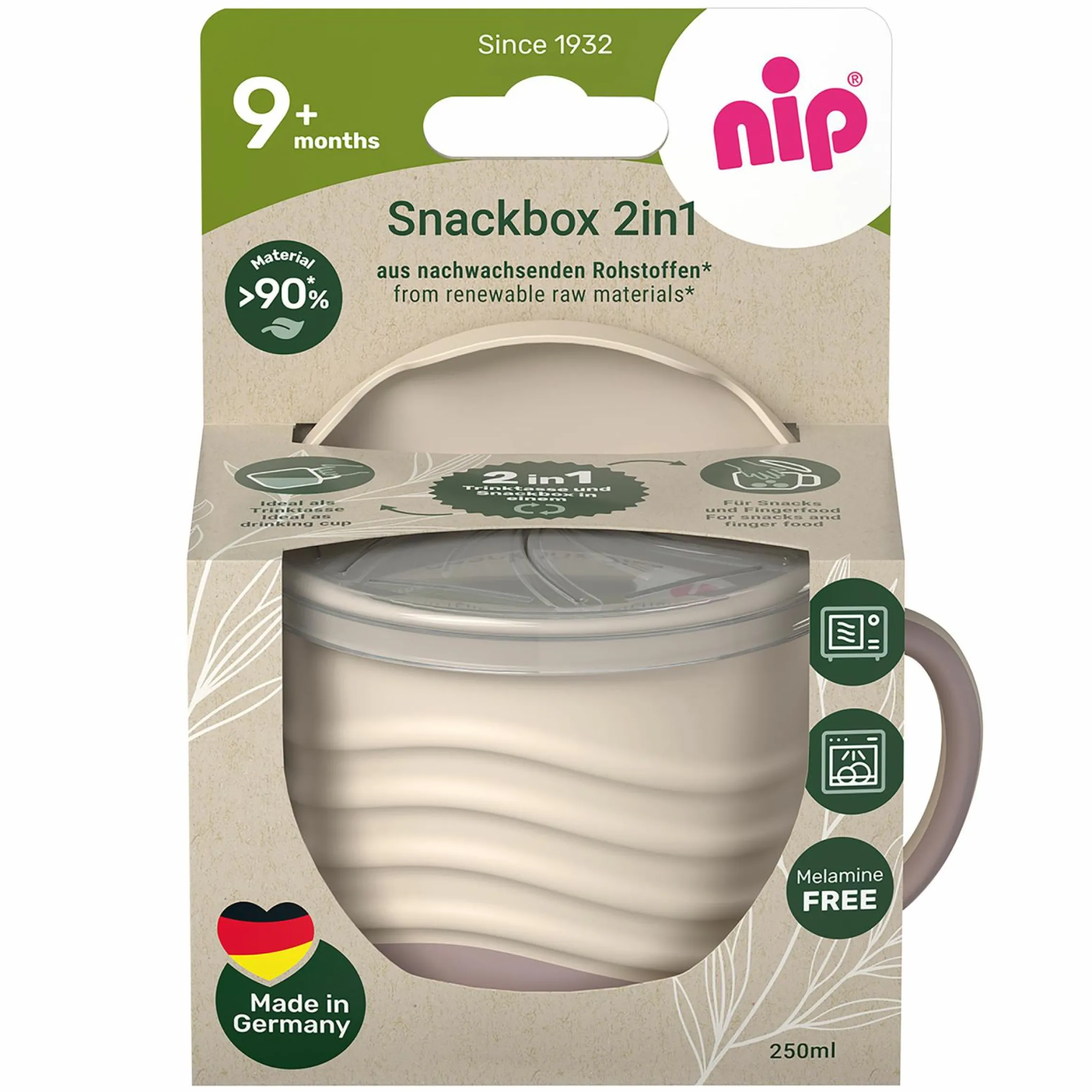 Snackbox / Kindertasse 2in1 eat green - Lila