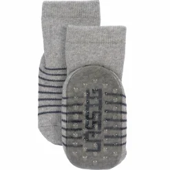 Socken 2er Pack Anti-Slip aus Bio-Baumwolle - Blue Grey - Gr. 15-18
