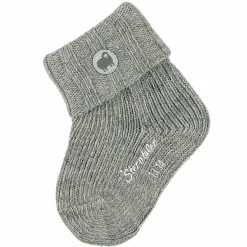 Socken mit Wolle - Grau - Gr. 17 / 18