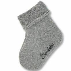 Socken Rippenoptik - Grau - Gr. 17/18