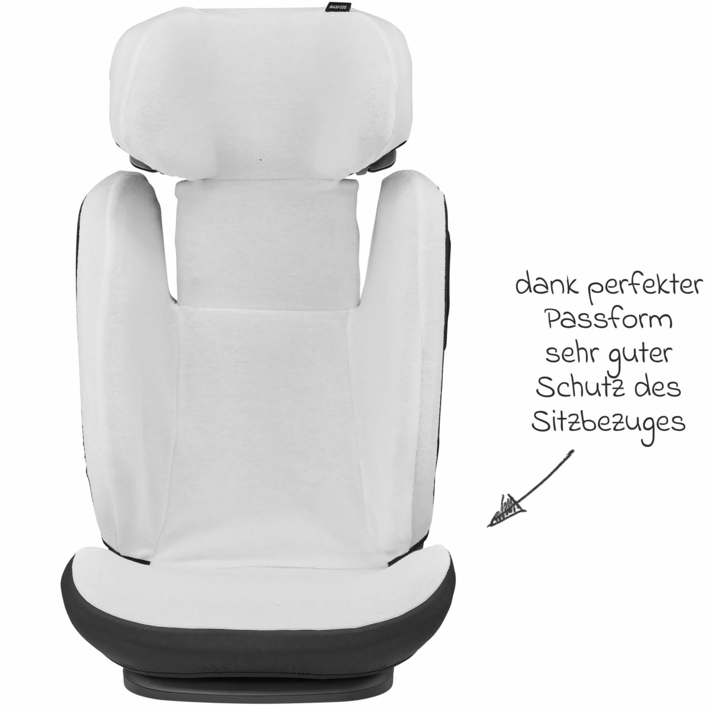 Sommer- und Schonbezug für RodiFix Pro / RodiFix S i-Size - Organic Cotton - Weiß - Kollektion 2025
