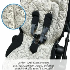 Sommer-Einlage Jersey für Kinderwagen - Forrest Cream - Kollektion 2024