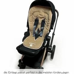 Sommer-Einlage Terry für Kinderwagen - Butternut - Kollektion 2024