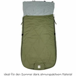 Sommerfußsack Aurora universal passend für alle Gurtsysteme für Kinderwagen, Buggy & Fahrradanhänger - Olive Green