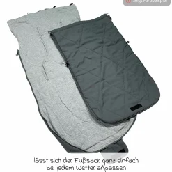 Sommerfußsack Aurora universal passend für alle Gurtsysteme für Kinderwagen, Buggy & Fahrradanhänger - Olive Green