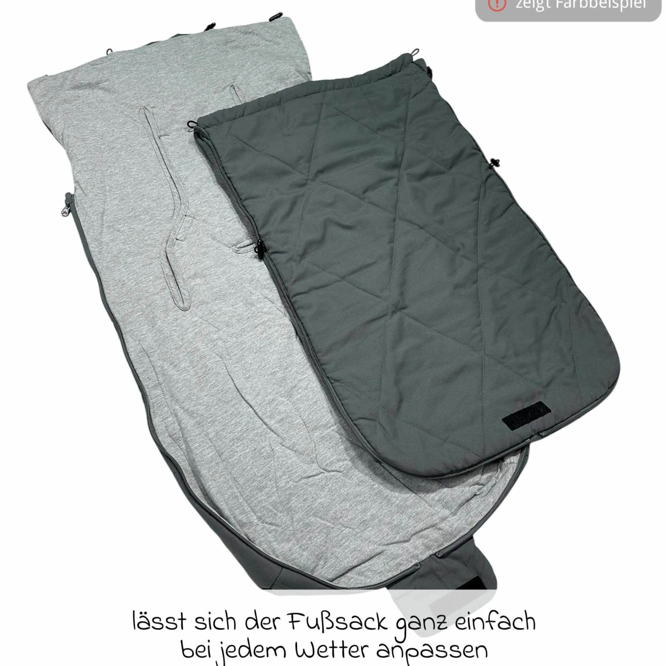 Sommerfußsack Aurora universal passend für alle Gurtsysteme für Kinderwagen, Buggy & Fahrradanhänger - Olive Green