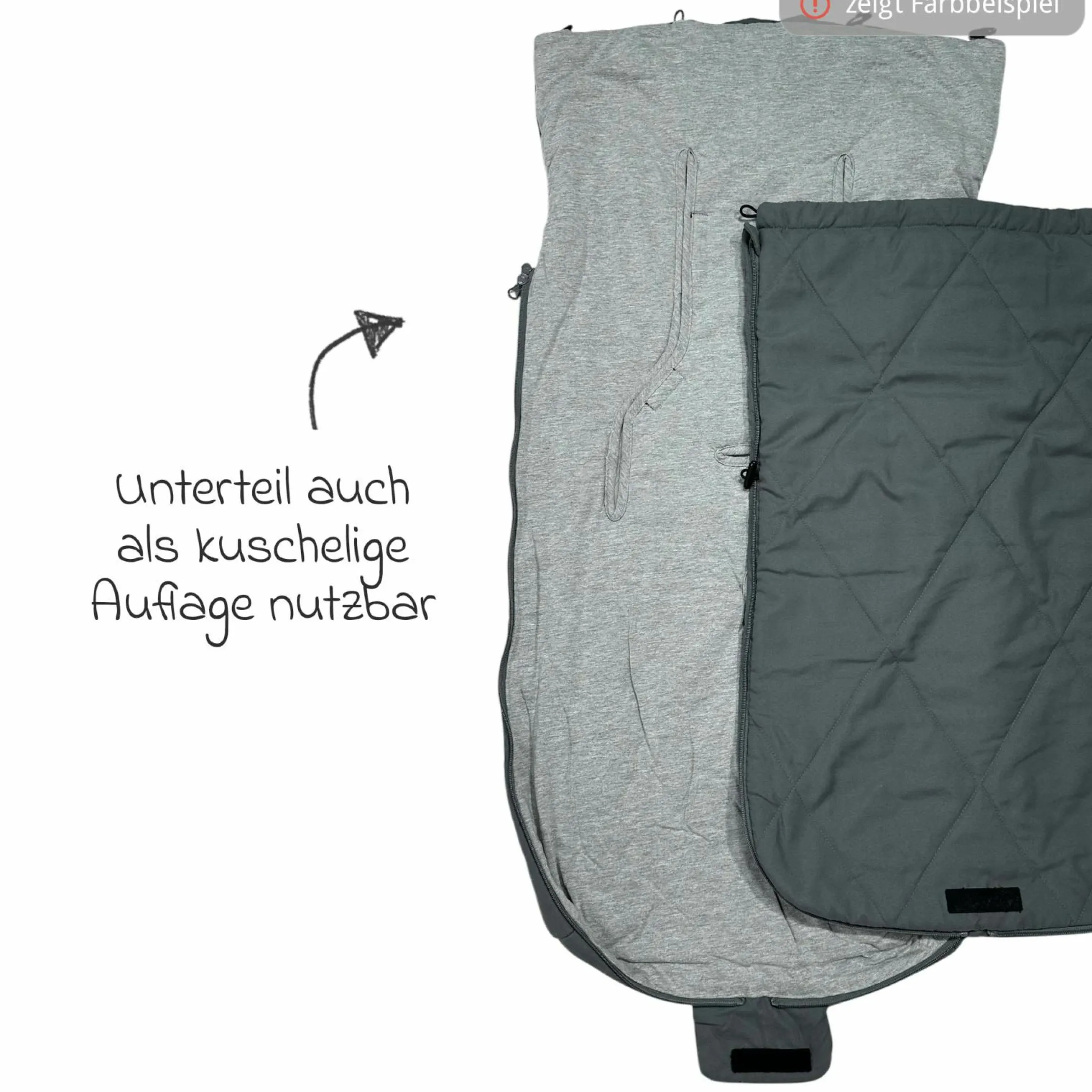Sommerfußsack Aurora universal passend für alle Gurtsysteme für Kinderwagen, Buggy & Fahrradanhänger - Olive Green