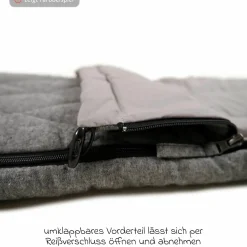 Sommer-Fußsack Nikko - Light Grey Melange